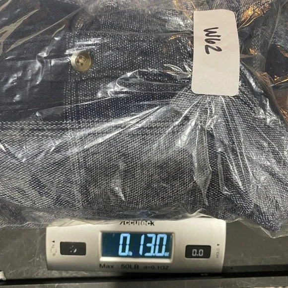 Hollister Mens Blue Plaid Cotton Flannel Button Down Shirt Medium Grunge Preppy - Picture 9 of 9